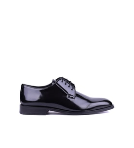 Shoetyle - Hakiki Rugan Deri Siyah Renk Erkek Klasik Ayakkabı - 900-4804