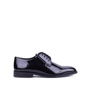 Shoetyle - Hakiki Rugan Deri Siyah Renk Erkek Klasik Ayakkabı - 900-4804