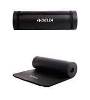 Delta Konfor Zemin 15 mm Taşıma Askılı Pilates Minderi Yoga Matı - Siyah