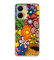 PrintiFy Vivo Y16 ile Uyumlu Retro Color 2  Kamera Korumalı Şeffaf  Kılıf