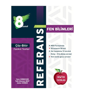 LGS 8.sınıf Referans Çöz Bitir Fasikül Testler Fen Bilimleri