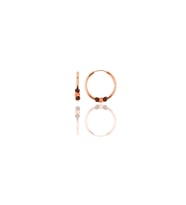 Söğütlü Silver Gümüş rose 14 mm toplu halka küpe