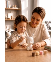 Geyik Figürlü Taş Boyama Hobi Seti