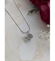 Kadın Gümüş Arı Charm Zirkon Çelik Hediye Kolye