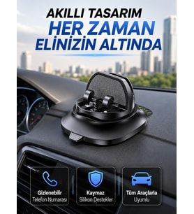 Araç Torpidosu İçin Telefon Tutucu Gizlenebilir Park Telefon Numaralı Stand