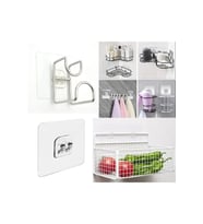 10lu Kendinden Yapışkanlı Kancalar Banyo Duş Rafı Kancası