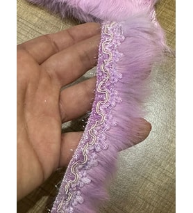 EN 3 CM LİLA TÜĞLÜ TASARIM ŞERİT BORDÜR DİKİŞ GİYİM AKSESUARI 1 METRE