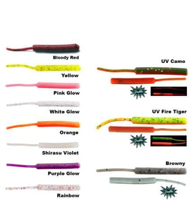 Fujin Baby Worm Kokulu Lrf Silikon Yemi Pink Glow