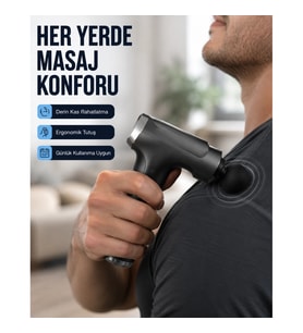 Mey İthalat® 3200R/Dak Güçlü Motorlu Masaj Cihazı Yeni Nesil