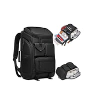 Ayakkabı Bölmeli Su Geçirmez Spor & Seyahat Sırt Çantası – 30L – 17” Laptop Bölmeli (Siyah)
