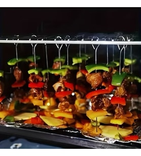 10'lu Paslanmaz Çelik Şiş Seti (20 cm) - Airfryer & Mangal