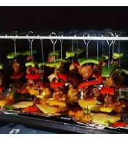 10'lu Paslanmaz Çelik Şiş Seti (20 cm) - Airfryer & Mangal