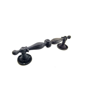 Antika Tarz Dekoratif Pirinç Sütun Çekme Kapı Kolu - 219x49 mm, Oksit TG-V 5552