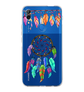 PrintiFy Huawei P Smart Z ile Uyumlu Nazar Boncuğu 6 Baskılı Kamera Korumalı Şeffaf Silikon Kılıf
