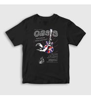 Presmono Unisex Çocuk Siyah Guitar Oasis T-Shirt 100139tt