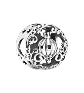 Nur Silver Cinderella Balkabağı Gümüş Charm NUR-BL00161