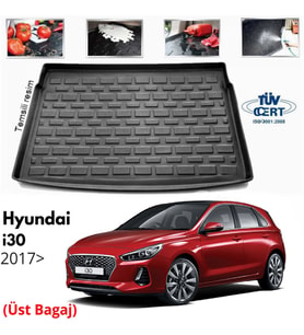 Hyundai i30 Bagaj Havuzu Paspası 2017 Sonrası İnce Stepne