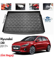 Hyundai i30 Bagaj Havuzu Paspası 2017 Sonrası İnce Stepne