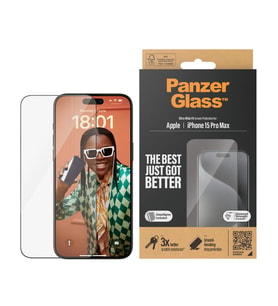 PanzerGlass iPhone 15 Pro Max UWF Şeffaf Cam Ekran Koruyucu