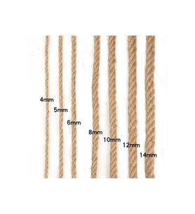 7 mm 20 Metre Jüt Halat Kendir İp Hasır Urgan  (Çok Renkli)