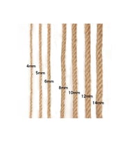 7 mm 20 Metre Jüt Halat Kendir İp Hasır Urgan  (Çok Renkli)