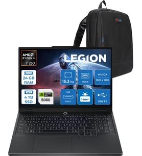 Lenovo Legion 5 Amd Ryzen 7 260 24GB Ddr5 4tb SSD 8GB/RTX5060/115W 15.3" Wuxga IPS 300NITS %100 Srgb 165Hz Freedos Taşınabilir Bilgisayar L83M00070TRF08 + Zettaçanta