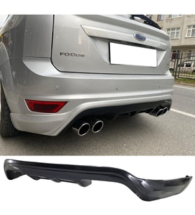 Ford Focus 2.5 Hb Arka Ek Difüzör Siyah Plasti 2008 2009 2010 2011 Arka-difizör-bodykit-ek-karlık