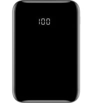 10000 mAh Taşınabilir Powerbank, Çift USB Çıkışlı (2.1A Hızlı Şarj), LED Dijital Ekranlı, Ultra İnce ve Hafif 180 g, Telefon ve Tablet Uyumlu (Siyah)