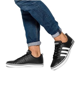 Adidas VS Pace Leather Sneaker Black Deri Günlük Siyah Erkek Spor Ayakkabı