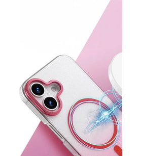 Newface Apple iPhone 16 Glossy Magsafe Kapak - Mor