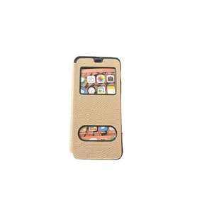 Jopus Galaxy A32 ile Uyumlu Premium Kapaklı Kılıf Gold