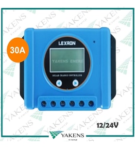 30 Amper 12-24V Solar Pwm Şarj Kontrol Cihazı Yeni Mavi kasa Lexron