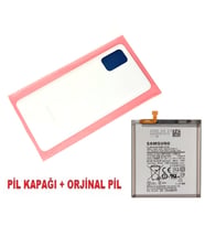 Samsung Galaxy A71 A715 Arka Pil Batarya Kapağı + PİL BEYAZ