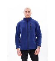 Monox Erkek Biyeli Fermuarlı Spor Polar Ceket (Saks)