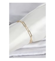 Mey İthalat® CM 14K Gold Renk Kalın Ataç Zincir Model Kadın Bileklik