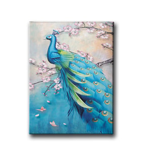 Tavus Kuşu Canvas Tablo MİND627