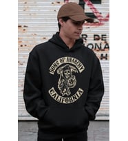 Sons Of Anarchy California Rock Metal Baskılı Unisex Oversize Müzik Grubu Hoodie