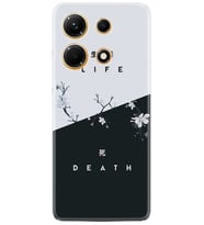 Infınix Note 30 Kılıf Resimli Desenli Baskılı Silikon Life and Death 1339