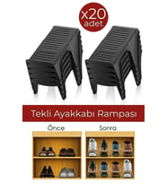 20'li Tekli Ayakkabı Rampası ile Düzenli ve Şık Dolaplar