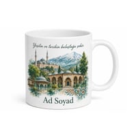 Bursa Şehir Temalı Tasarım Baskılı Kupa Bardak Hediye Porselen Mug