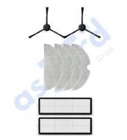 Dreame F9 - Z10 Pro Uyumlu 2 Yan Fırça 2 Filtre 4 Mop PKT-iasgf0001143
