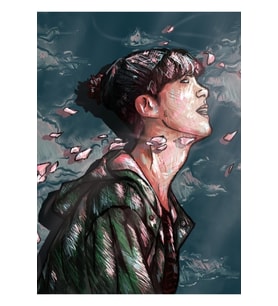 Bts Bahar Günü Jin Dijital Resim Tablo Ahşap Poster Dekoratif Kod909