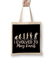 Evolved To Play Darts Dartist Dart Player Team Throwing Bez Çanta Uzun Saplı