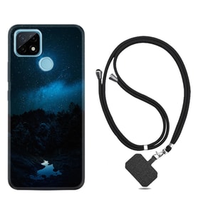 Realme C11 C21 C21Y C25Y C11 2021 Kılıf Boyun Askılı Silikon Gece 1633