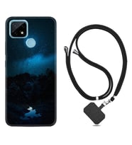 Realme C11 C21 C21Y C25Y C11 2021 Kılıf Boyun Askılı Silikon Gece 1633
