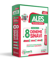 2024 ALES 8li Paket Deneme Sınavı Özgün Yeni Nesil Türkiye Geneli Kurumsal Çözüm (Beyaz)