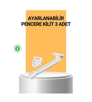 Pencere Cam Emniyet Kilidi Açılma Sınırlayıcı Set