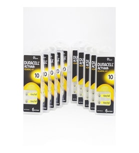Duracell 10 Numara İşitme Cihaz Pili Kulaklık Pili 6'lı*10 Paket