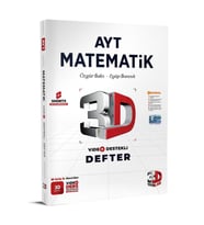 3D AYT Matematik Defter Video Destekli