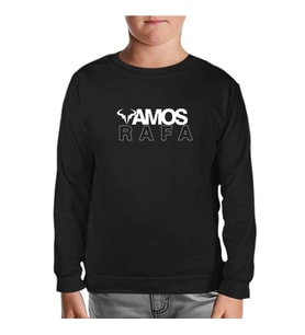 Tenis - Vamos Rafa Siyah Çocuk Sweatshirt